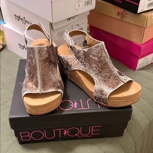 Boutique Corkys Women's Brown Sandals w/ Yoga Mat insoles